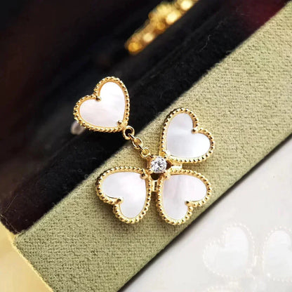 [Lumi Jewelry]CLOVER SWEET WHITE MOP EARRINGS