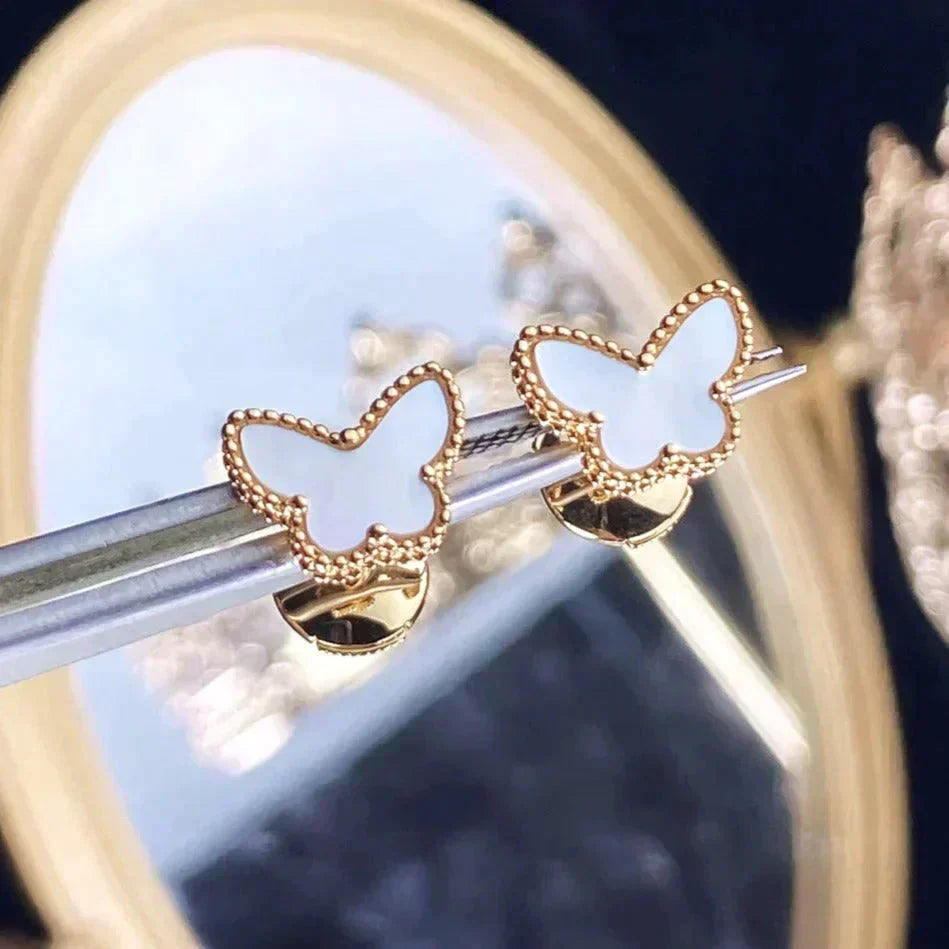 [Lumi Jewelry]SWEET BUTTERFLY MOP EARSTUDS