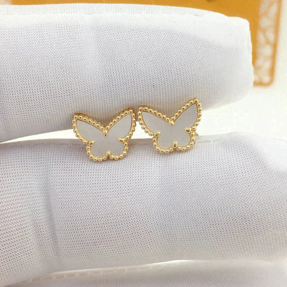 [Lumi Jewelry]SWEET BUTTERFLY MOP EARSTUDS