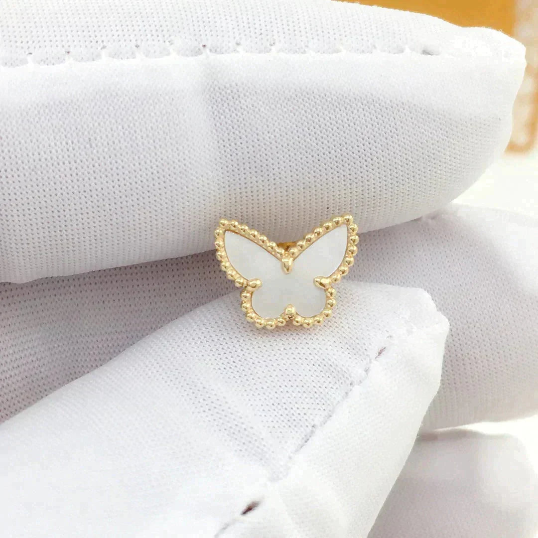 [Lumi Jewelry]SWEET BUTTERFLY MOP EARSTUDS