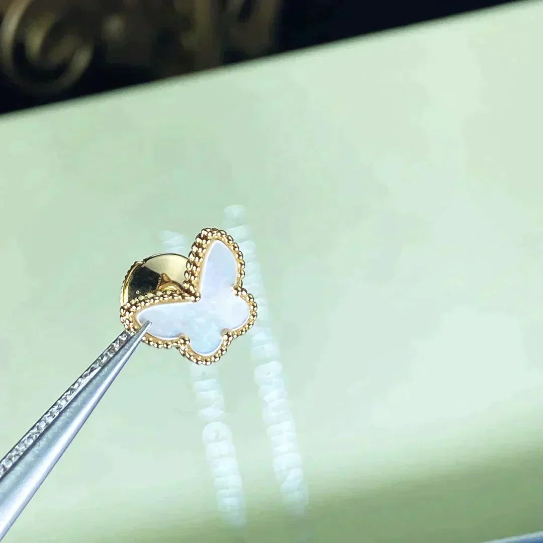 [Lumi Jewelry]SWEET BUTTERFLY MOP EARSTUDS