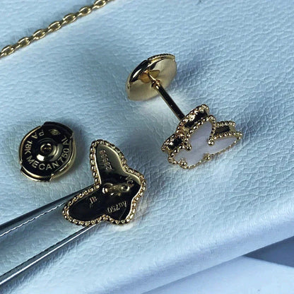 [Lumi Jewelry]SWEET BUTTERFLY MOP EARSTUDS