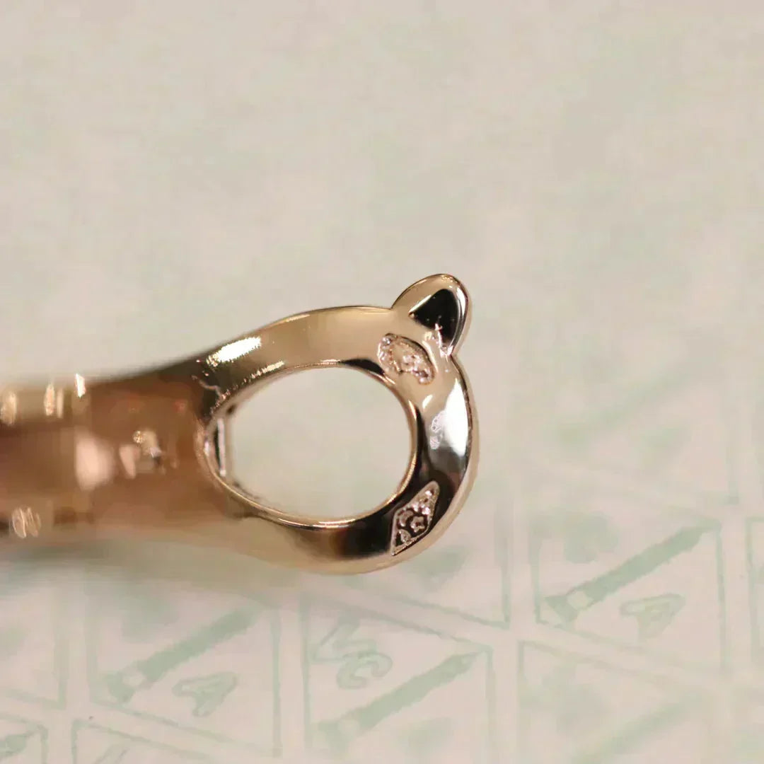 [Lumi Jewelry]CLOVER MEDIUM 1 MOTIFS FUll DIAMOND EARRINGS