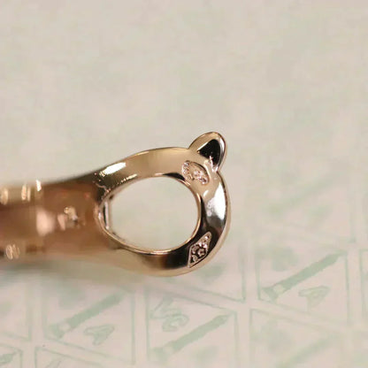 [Lumi Jewelry]CLOVER MEDIUM 1 MOTIFS FUll DIAMOND EARRINGS