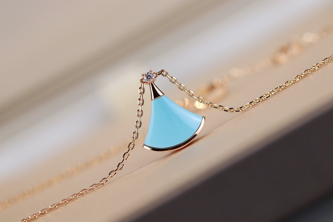 [Lumi Jewelry]DREAM NECKLACE TURQUOISE PINK GOLD