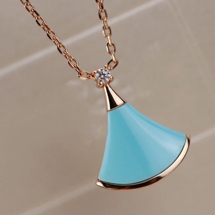 [Lumi Jewelry]DREAM NECKLACE TURQUOISE PINK GOLD