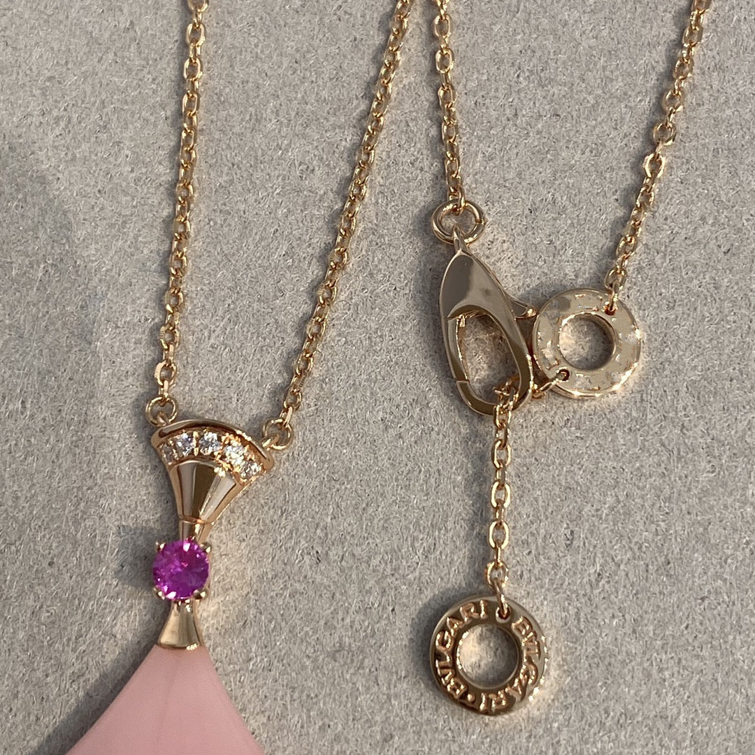[Lumi Jewelry]DREAM NECKLACE PINK OPAL