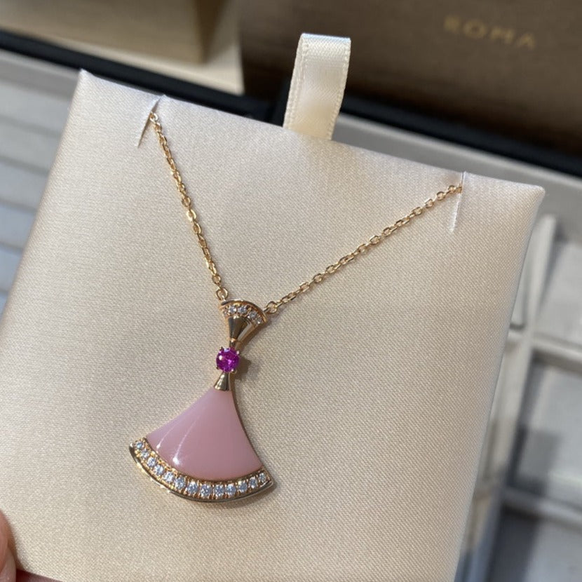 [Lumi Jewelry]DREAM NECKLACE PINK OPAL