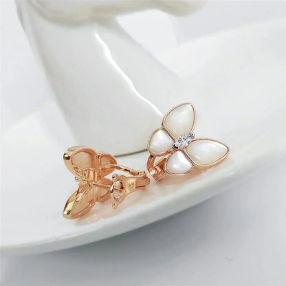 [Lumi Jewelry]BUTTERFLY MOP DIAMOND EARRINGS