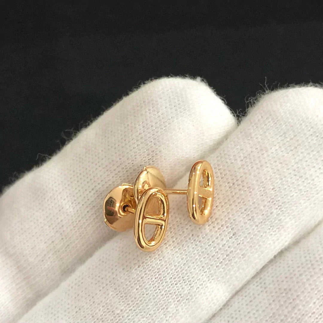 [Lumi Jewelry]CHAINE SMALL EARRINGS GOLD AND SILVER