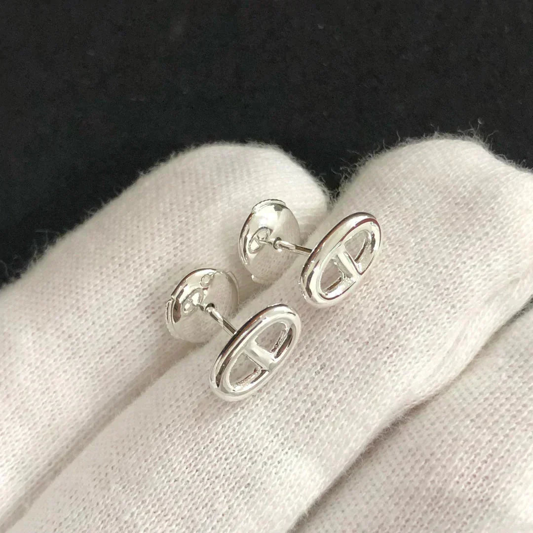 [Lumi Jewelry]CHAINE SMALL EARRINGS GOLD AND SILVER