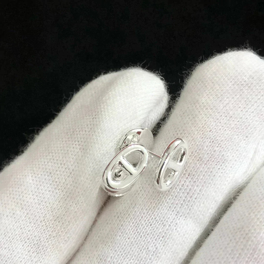 [Lumi Jewelry]CHAINE SMALL EARRINGS GOLD AND SILVER