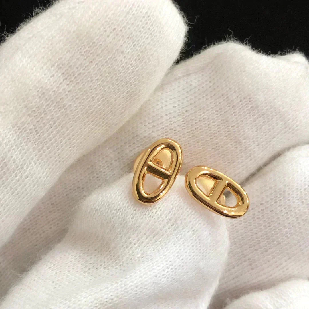 [Lumi Jewelry]CHAINE SMALL EARRINGS GOLD AND SILVER