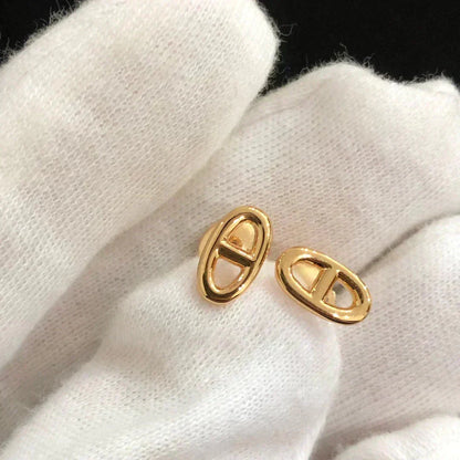 [Lumi Jewelry]CHAINE SMALL EARRINGS GOLD AND SILVER