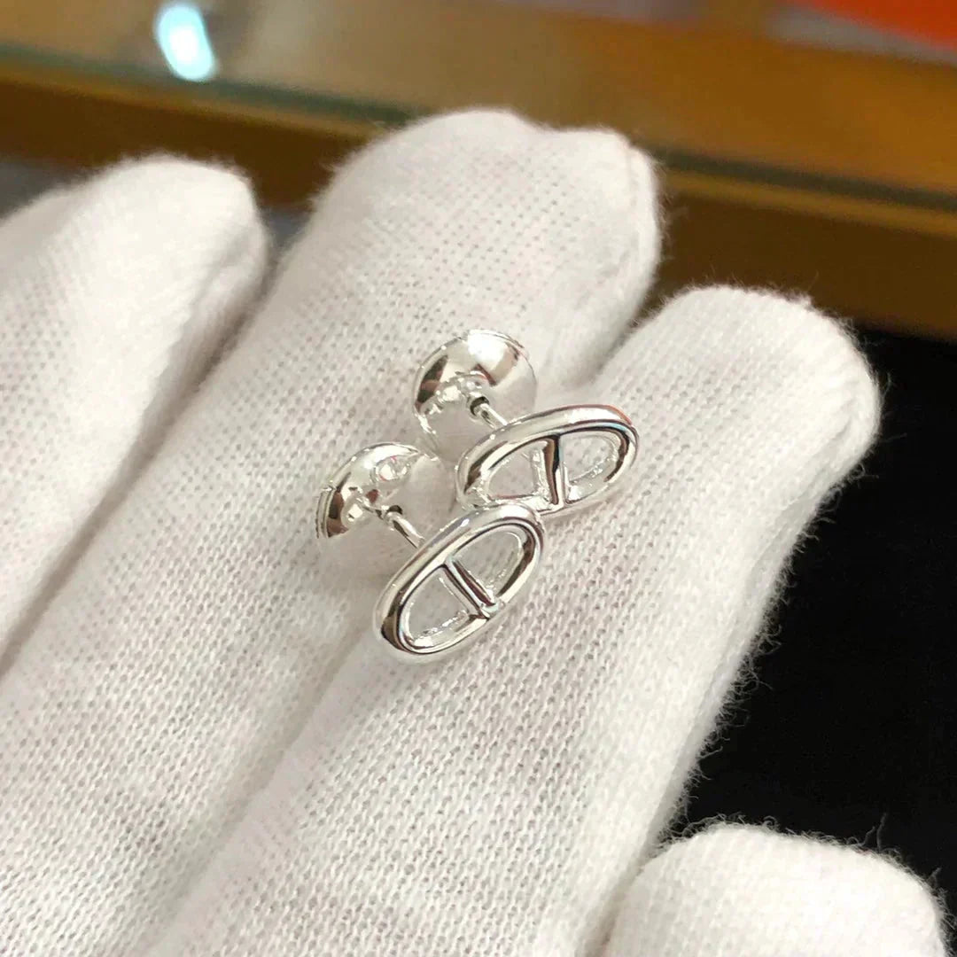 [Lumi Jewelry]CHAINE SMALL EARRINGS GOLD AND SILVER