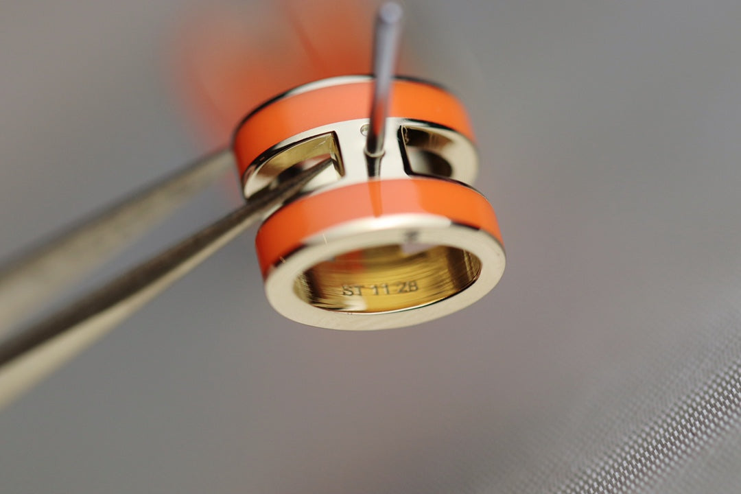 [Lumi Jewelry]MINI POP H EARRINGS ORANGE