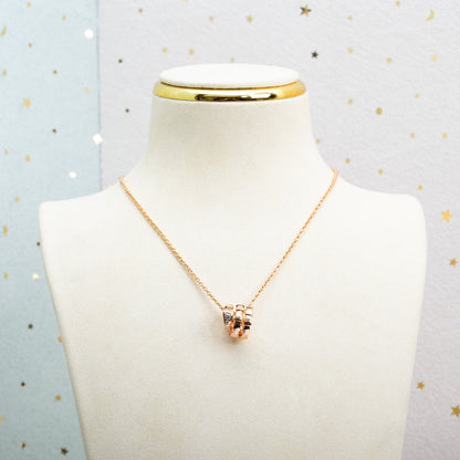 [Lumi Jewelry]SERPENTI PINK GOLD NECKLACE DIAMOND