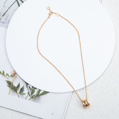 [Lumi Jewelry]SERPENTI PINK GOLD NECKLACE DIAMOND