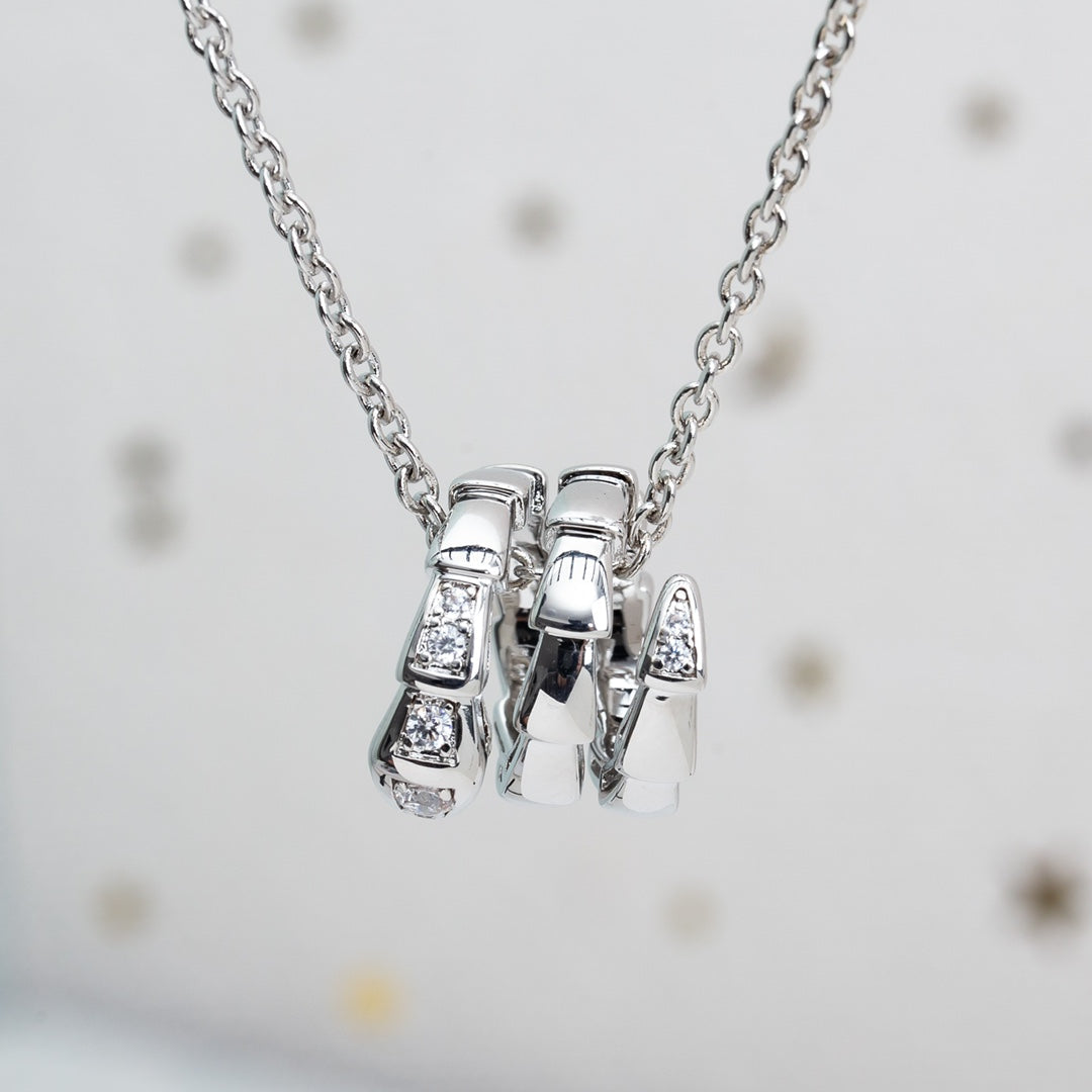 [Lumi Jewelry]SERPENTI SILVER NECKLACE DIAMOND