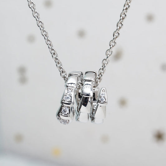 [Lumi Jewelry]SERPENTI SILVER NECKLACE DIAMOND