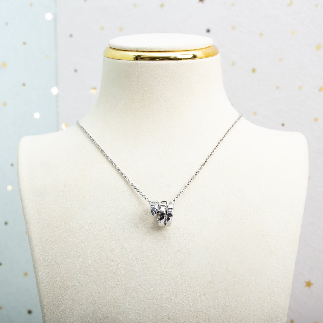 [Lumi Jewelry]SERPENTI SILVER NECKLACE DIAMOND