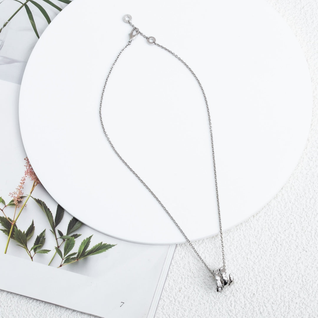 [Lumi Jewelry]SERPENTI SILVER NECKLACE DIAMOND