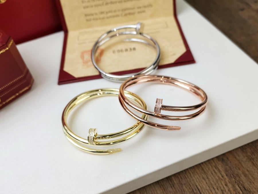 [Lumi Jewelry]JUSTE BRACELET 3.5MM DOUBLE ROW DIAMOND