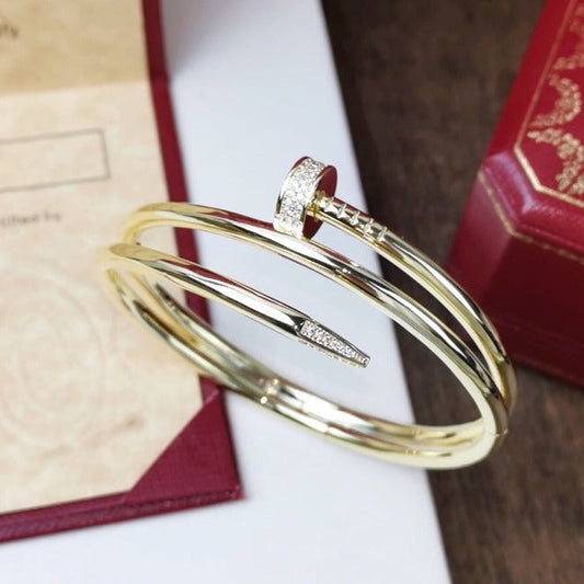 [Lumi Jewelry]JUSTE BRACELET 3.5MM DOUBLE ROW DIAMOND