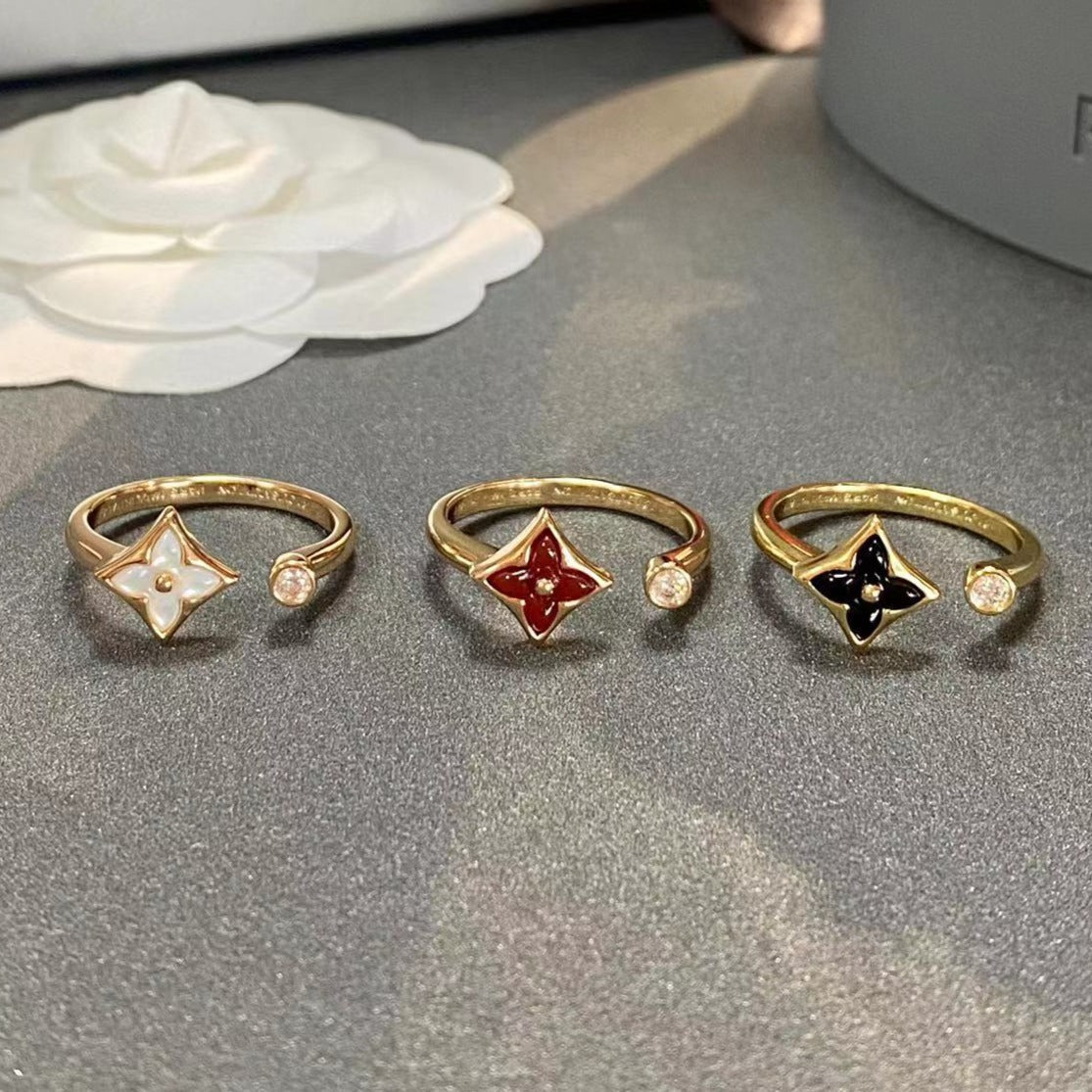 [Lumi Jewelry]STAR 1 DIAMOND OPEN RING