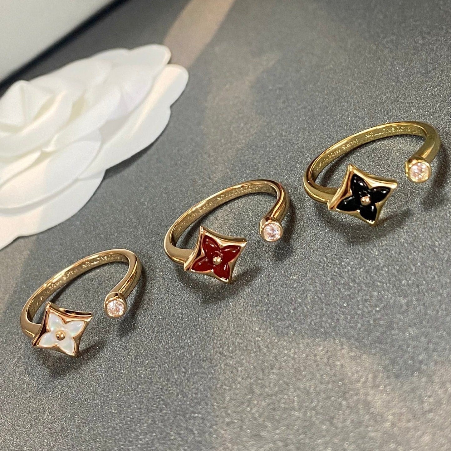 [Lumi Jewelry]STAR 1 DIAMOND OPEN RING