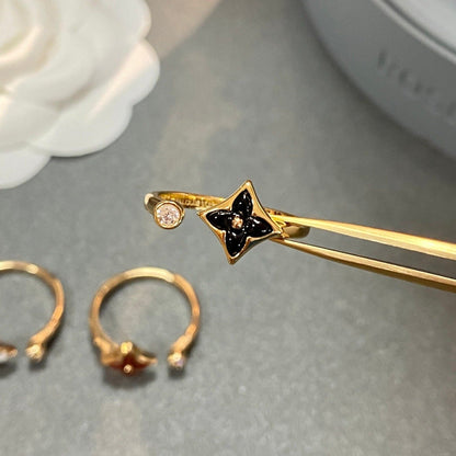 [Lumi Jewelry]STAR 1 DIAMOND OPEN RING