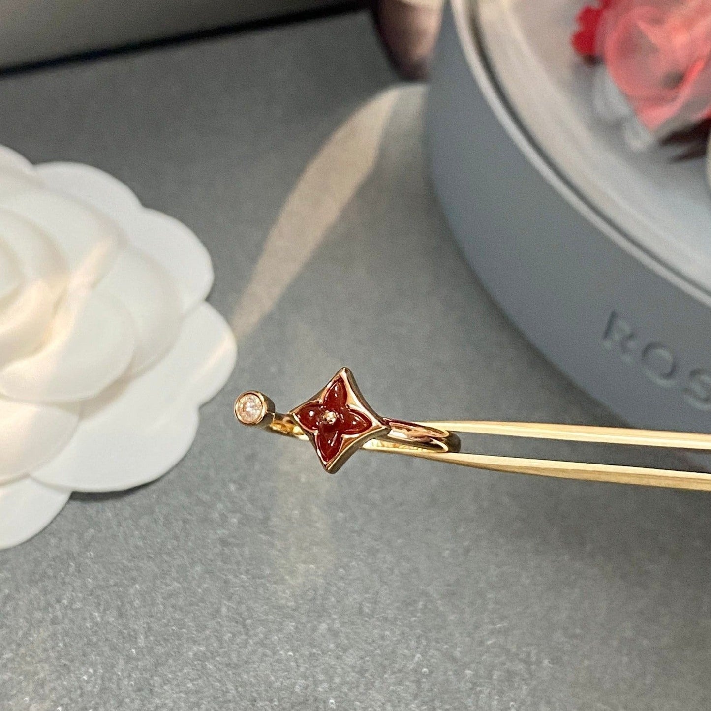 [Lumi Jewelry]STAR 1 DIAMOND OPEN RING