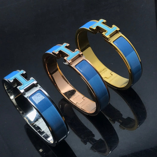 [Lumi Jewelry]H BRACELET BLUE RAINBOW CERAMIC