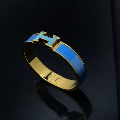 [Lumi Jewelry]H BRACELET BLUE RAINBOW CERAMIC
