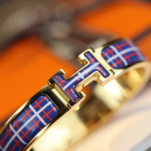 [Lumi Jewelry]H TARTAN BRACELET 12MM