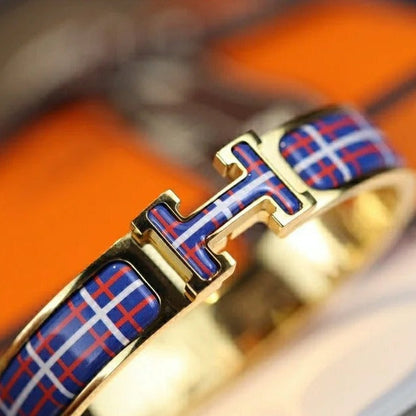 [Lumi Jewelry]H TARTAN BRACELET 12MM