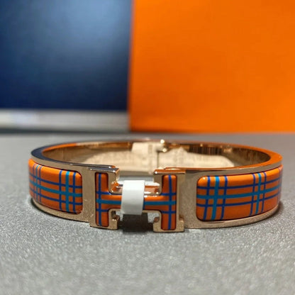 [Lumi Jewelry]H TARTAN BRACELET 12MM