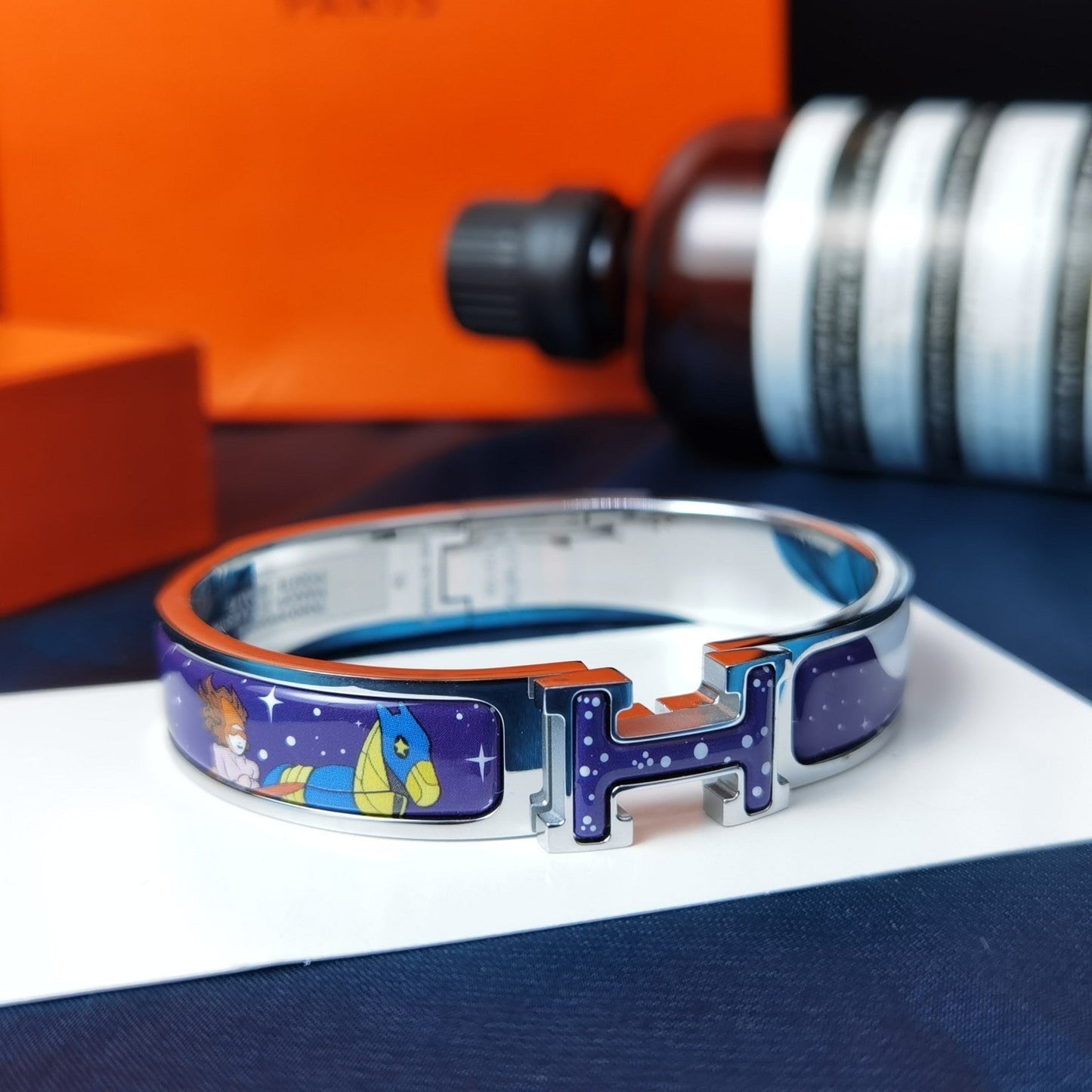 [Lumi Jewelry]H STAR AND MOON BRACELET 12MM