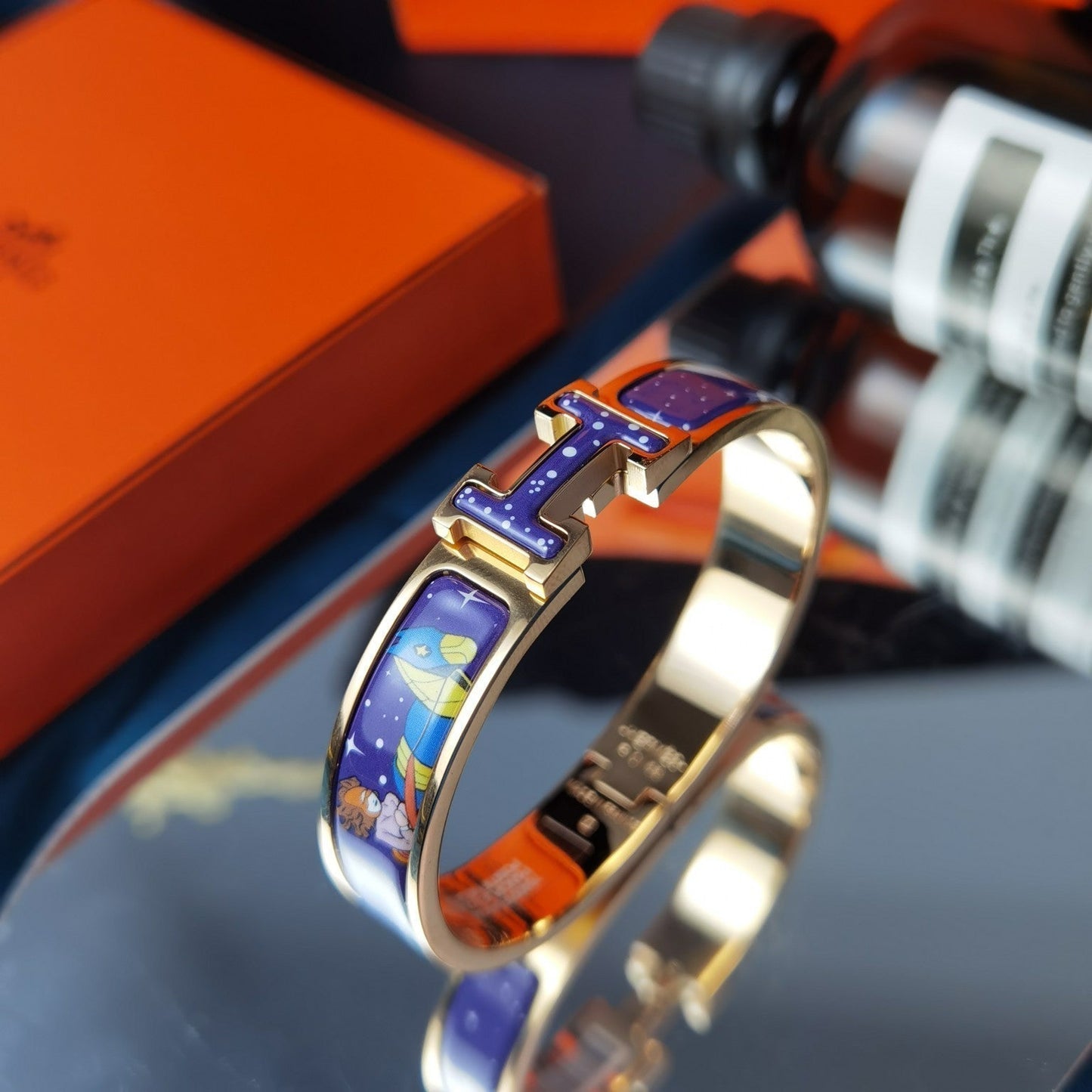 [Lumi Jewelry]H STAR AND MOON BRACELET 12MM