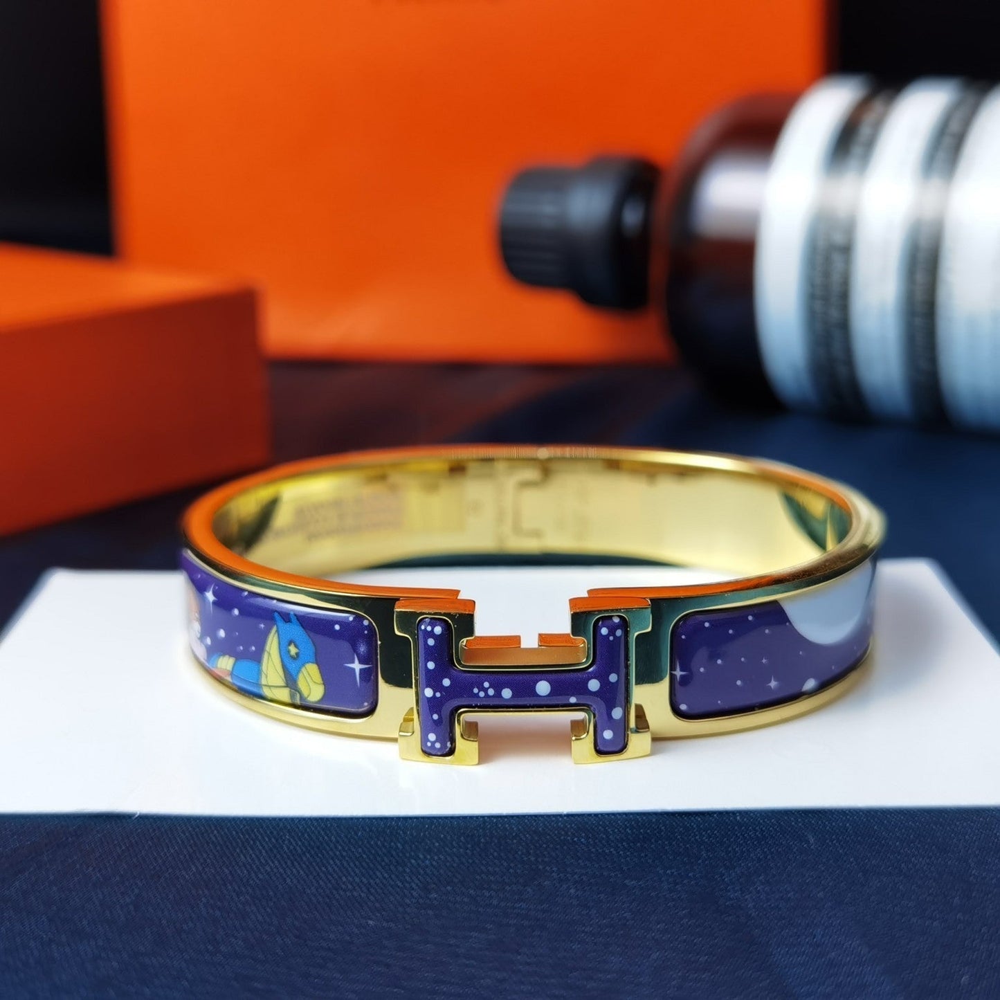 [Lumi Jewelry]H STAR AND MOON BRACELET 12MM