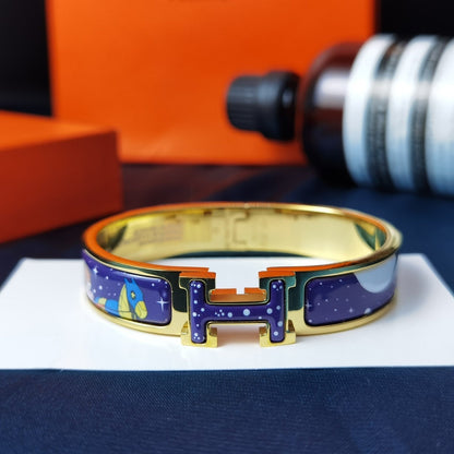 [Lumi Jewelry]H STAR AND MOON BRACELET 12MM