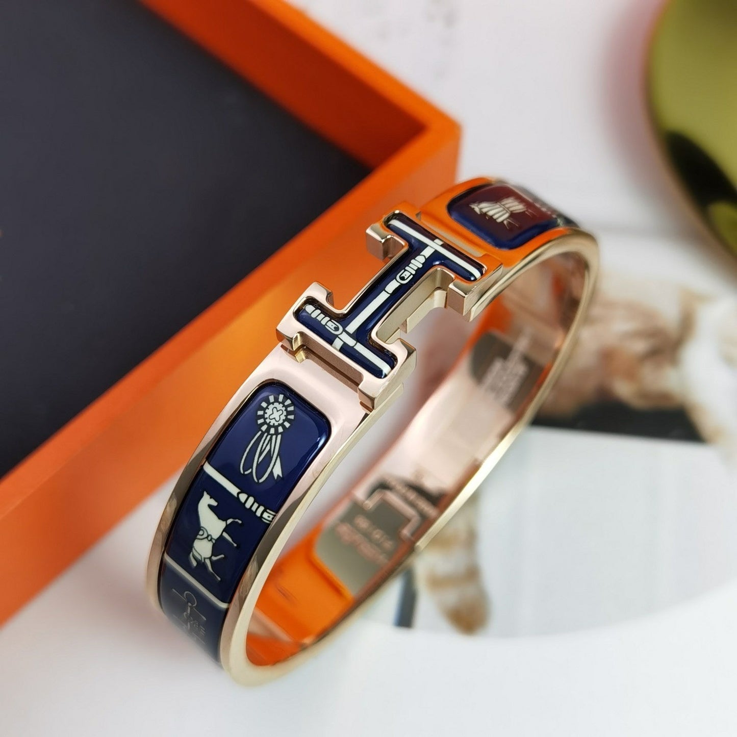 [Lumi Jewelry]H COUVERTURES DARK BLUE BRACELET