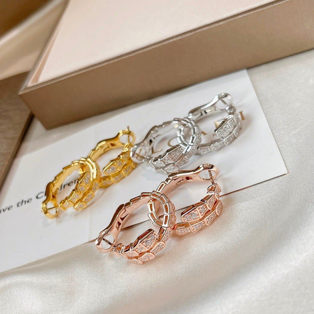 [Lumi Jewelry]SERPENTI EARRINGS DIAMOND