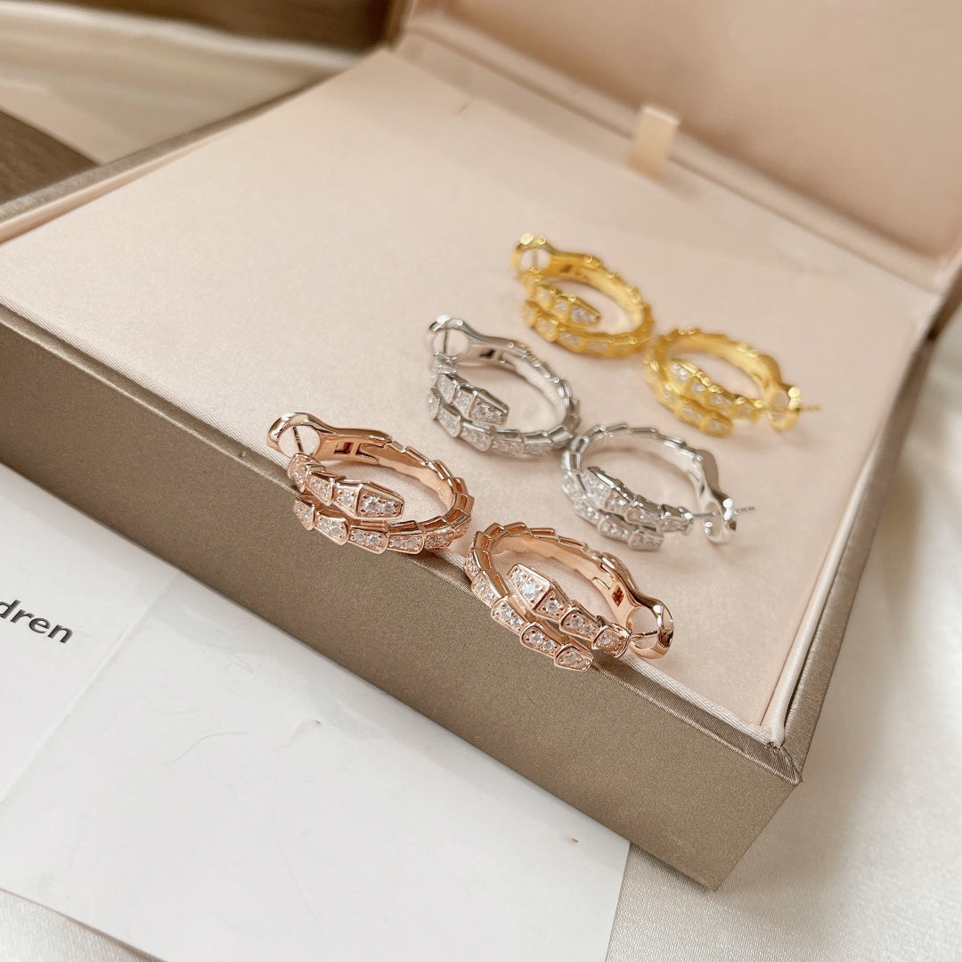 [Lumi Jewelry]SERPENTI EARRINGS DIAMOND