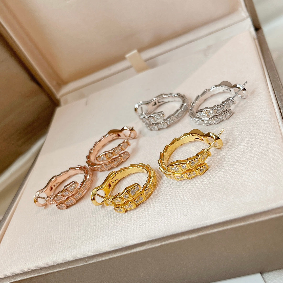 [Lumi Jewelry]SERPENTI EARRINGS DIAMOND
