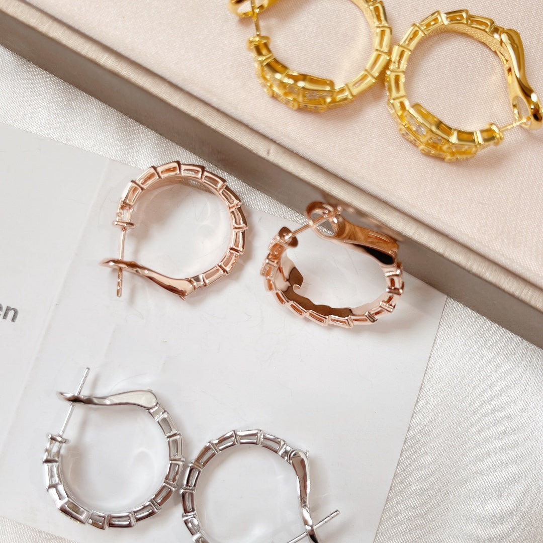[Lumi Jewelry]SERPENTI EARRINGS DIAMOND