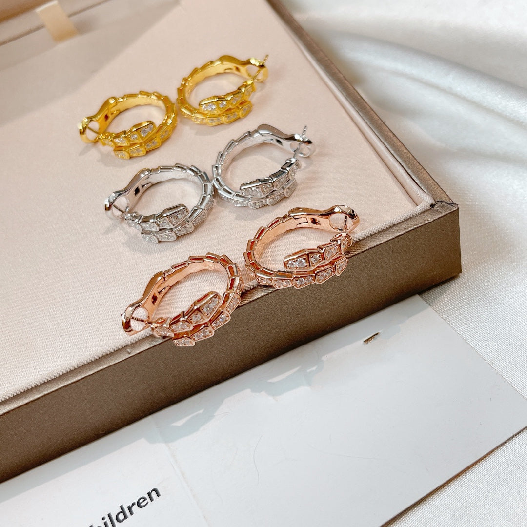 [Lumi Jewelry]SERPENTI EARRINGS DIAMOND