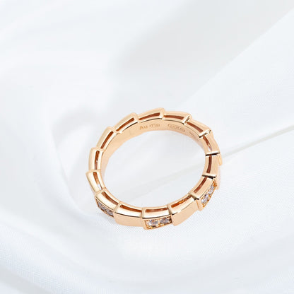 [Lumi Jewelry]SERPENTI RING PINK GOLD  3MM