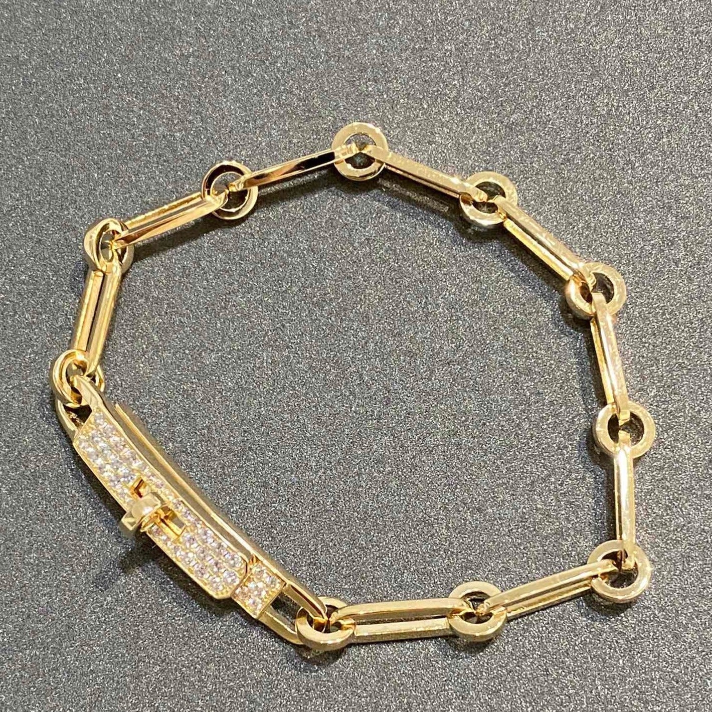 [Lumi Jewelry]CHAINE BRACELET SMALL MODEL DIAMOND