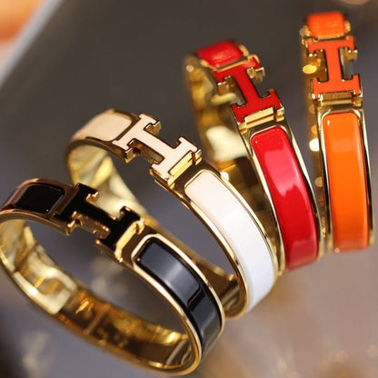 [Lumi Jewelry]H BRACELET 12MM GOLD